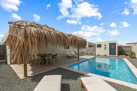 Property building, Day, Natural landscape, Pool view, Swimming pool, sunbed