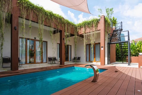 Property building, Pool view, Swimming pool