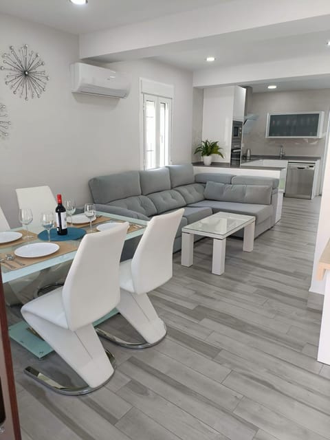 Living room, Dining area, air conditioner