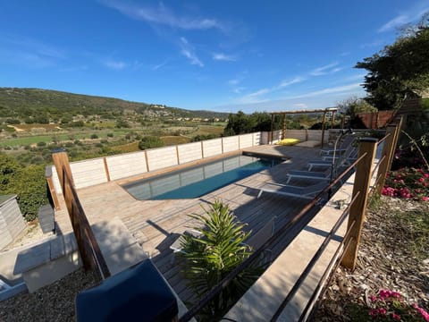Natural landscape, Mountain view, Pool view, Swimming pool, Swimming pool, sunbed