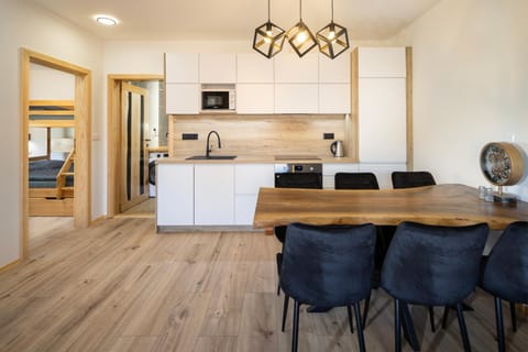 Kitchen or kitchenette, Dining area, oven, stove