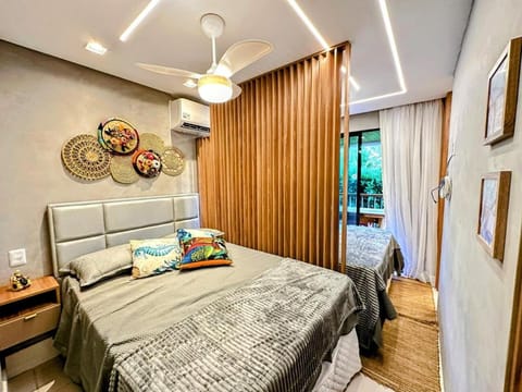 Bed, Photo of the whole room, Bedroom, air conditioner