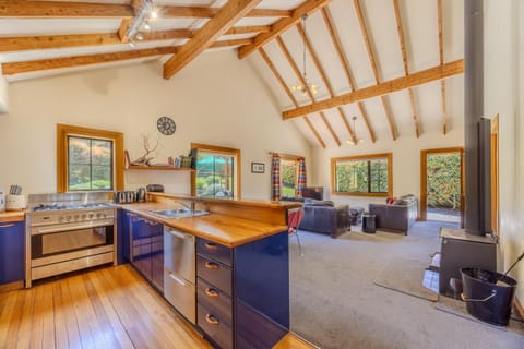 Living room, kitchen