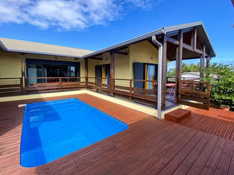 Property building, Patio, Day, Pool view, Swimming pool