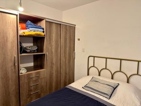 Bed, Photo of the whole room, Bedroom, towels, wardrobe