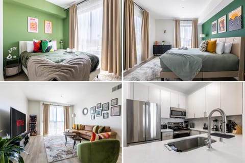 Bed, Living room, Bedroom