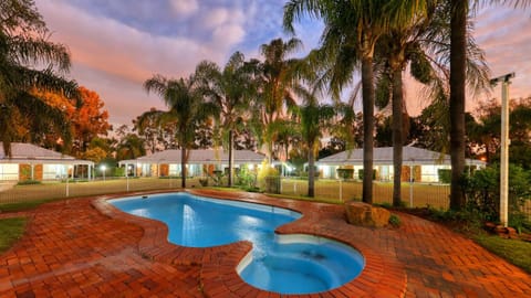 Garden, Pool view, Swimming pool, Sunset