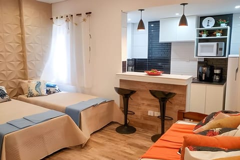 Kitchen or kitchenette, Living room, Bedroom