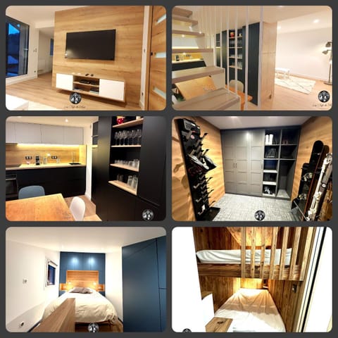 Appartement premium entièrement rénové - 100m Alpe express - Retour ski aux pieds Apartment in Huez