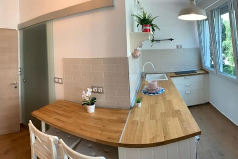 Kitchen or kitchenette, Dining area, stove