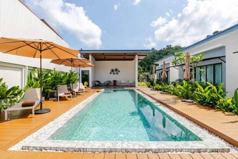 Property building, Patio, Garden view, Pool view