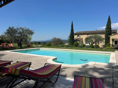 Natural landscape, Garden, Garden view, Pool view, Swimming pool, sunbed
