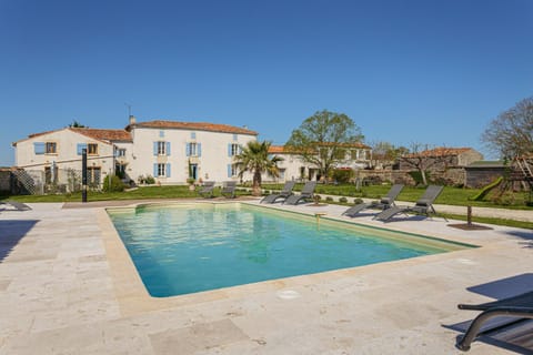 Property building, Living room, Swimming pool