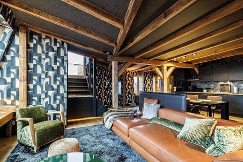 Sauna, Balcony/Terrace, Kitchen or kitchenette, Living room, Seating area, Dining area