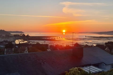 Natural landscape, Sea view, Sunset