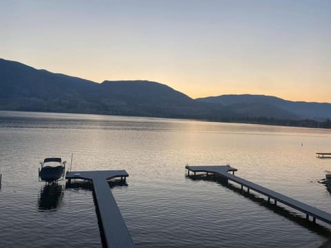 Lake view, Mountain view, Sunset