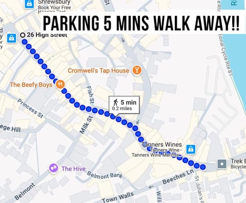 2 Bed Apartment Overlooking the Square Step Out to Shops & Dining Apartment in Shrewsbury