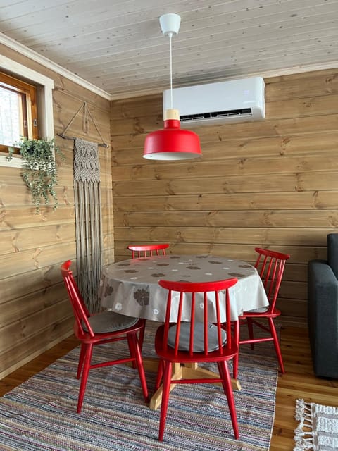 Dining area, air conditioner