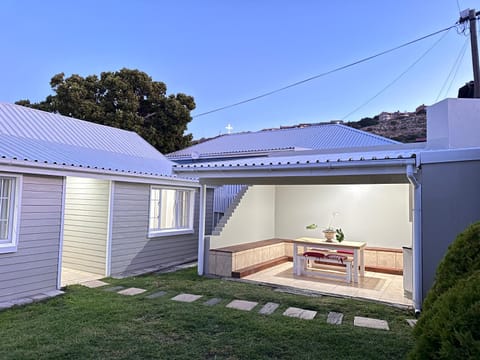 Property building, Patio, Garden, Dining area
