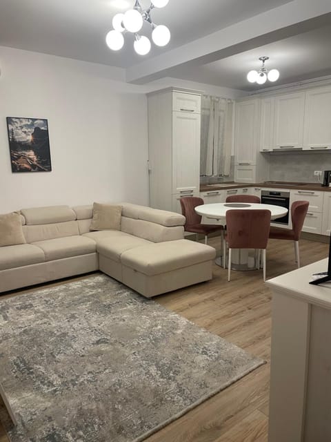 Kitchen or kitchenette, Living room, Seating area