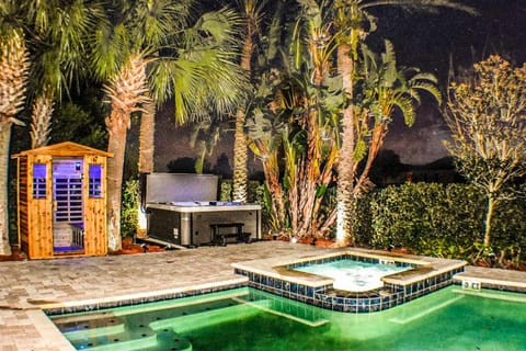 Patio, Hot Tub, Sauna, Pool view, Swimming pool
