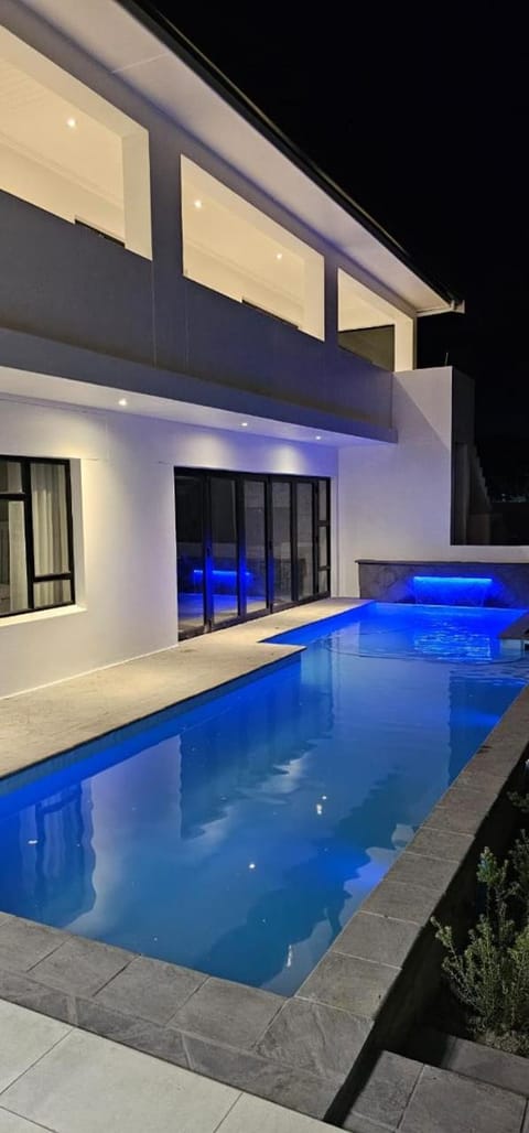 Property building, Night, Pool view, Swimming pool