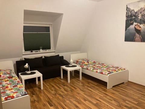Bed, Living room, Photo of the whole room, Seating area, Bedroom