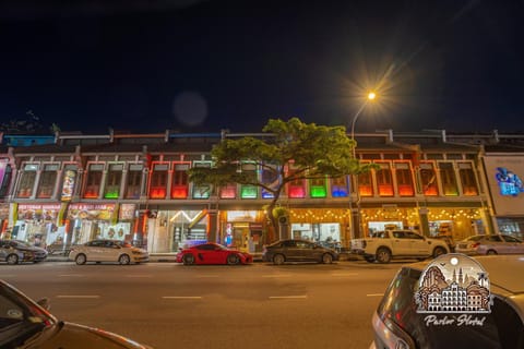 Night, City view, Street view