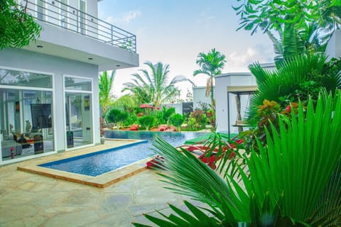 Patio, Garden, Pool view, Swimming pool, sunbed