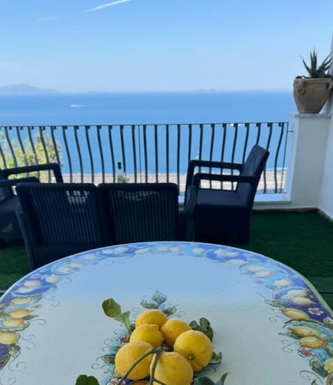 The Phoenix - Modern Breathtaking Sea View Apartment with 2 Terraces, 2 Balconies, small private garden and private parking House in Massa Lubrense