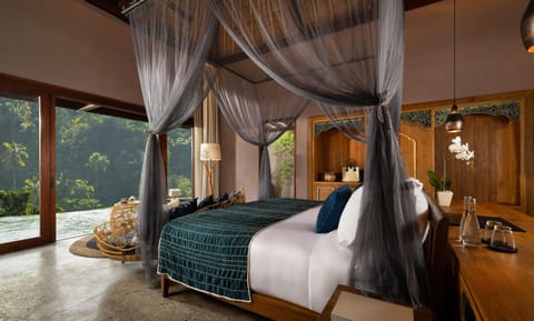 Bed, View (from property/room), View (from property/room), Bedroom, Mountain view, Mountain view, Pool view, Pool view, Swimming pool