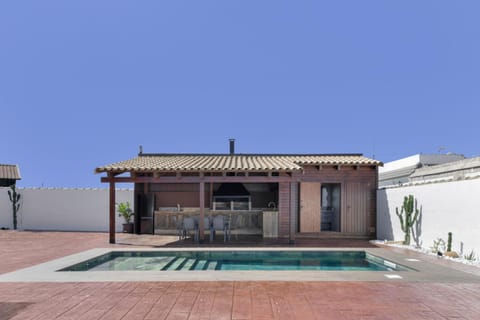 Property building, Living room, Swimming pool