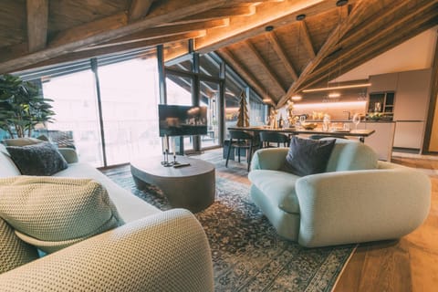 TV and multimedia, Kitchen or kitchenette, Living room, Seating area