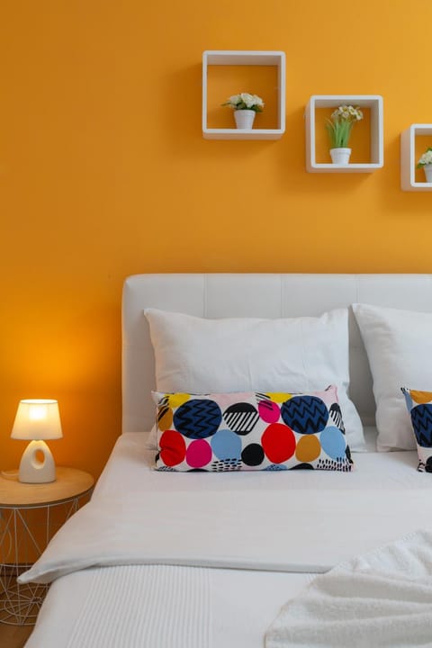 Bed, Decorative detail, Bedroom