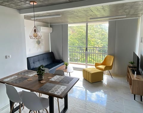 TV and multimedia, View (from property/room), Balcony/Terrace, Living room, Seating area, Dining area