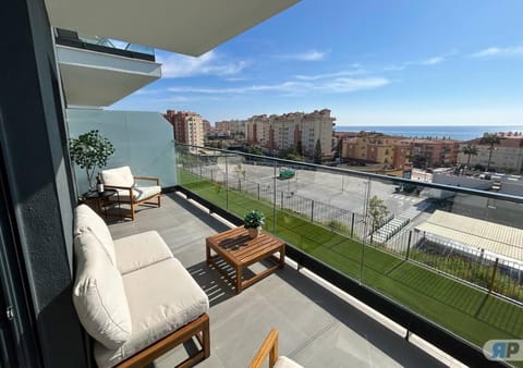 View (from property/room), Balcony/Terrace, Balcony/Terrace, Seating area, City view, Sea view