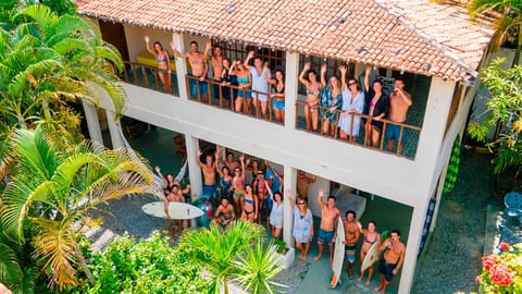 Property building, Day, People, Garden, View (from property/room), Balcony/Terrace, Garden view, group of guests