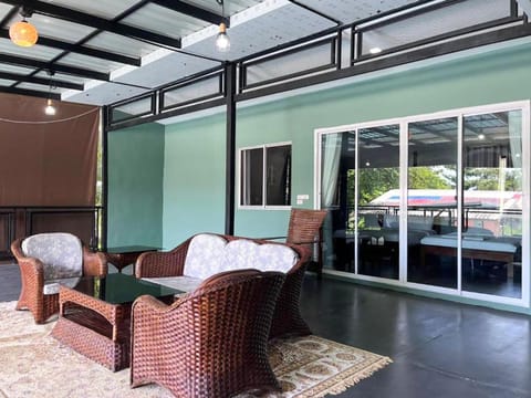 Patio, Living room, Seating area