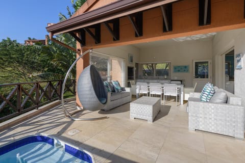 Patio, Dining area, Swimming pool