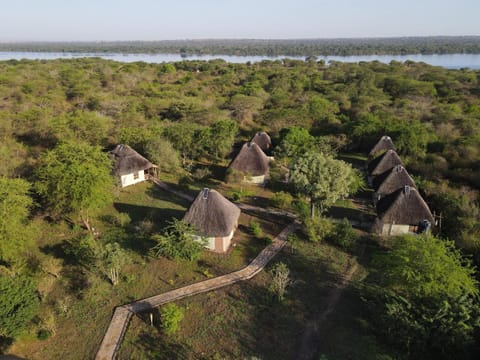 Property building, Natural landscape, Bird's eye view, River view