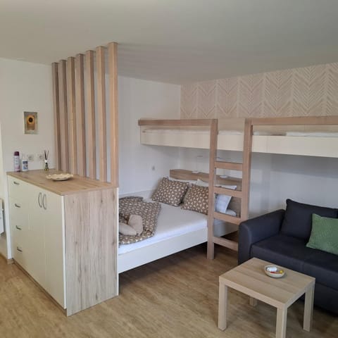 Bed, Living room, Photo of the whole room, Seating area, Bedroom