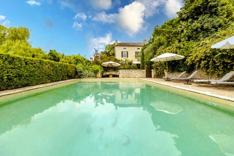 Property building, Living room, Swimming pool