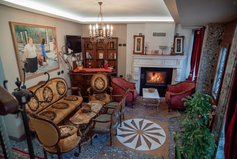 Communal lounge/ TV room, TV and multimedia, Living room, Seating area, fireplace