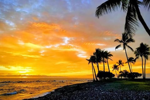 Nearby landmark, Natural landscape, Beach, Sunset