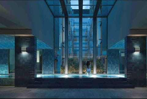 Night, Swimming pool