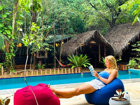 Spring, Day, Natural landscape, Garden, Guests, Garden view, Pool view, Swimming pool, group of guests, sunbed