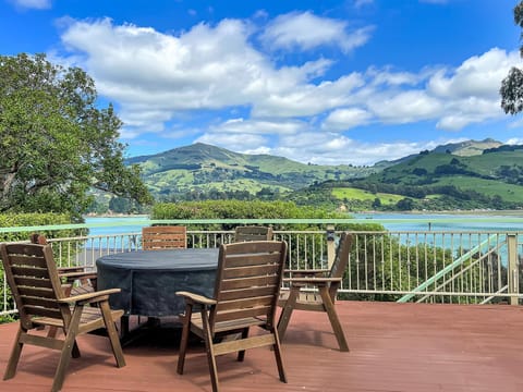 Patio, Natural landscape, Balcony/Terrace, Dining area, Mountain view, Sea view