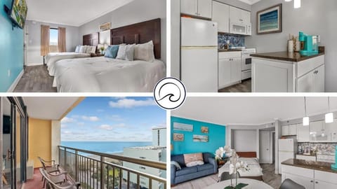Bed, Natural landscape, Balcony/Terrace, Kitchen or kitchenette, Living room, Photo of the whole room, Seating area, Bedroom, Sea view, oven