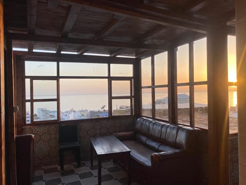 Living room, Seating area, Sea view