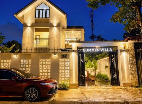 Property building, Night, Parking